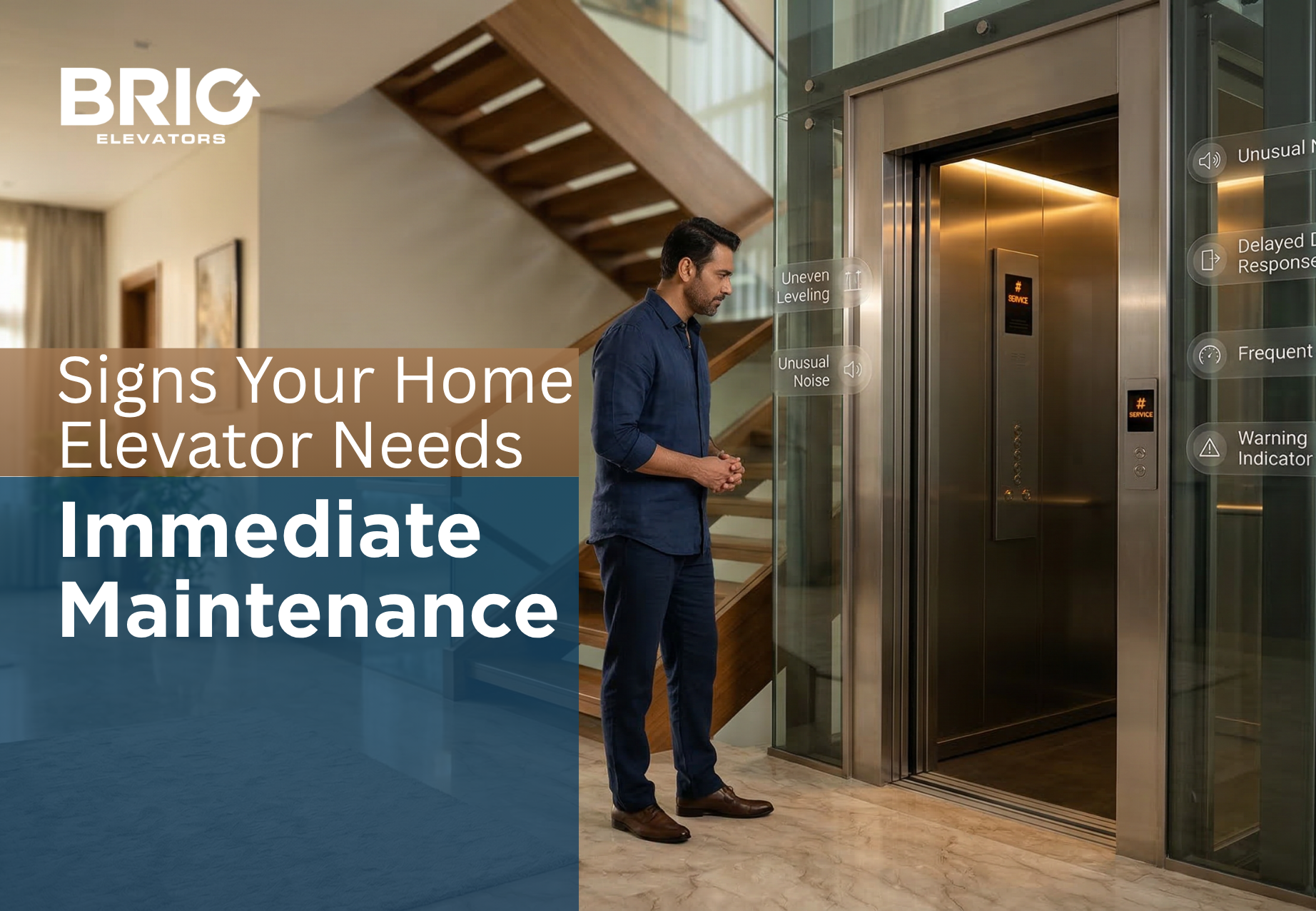 Signs Your Home Elevator Needs Immediate Maintenance