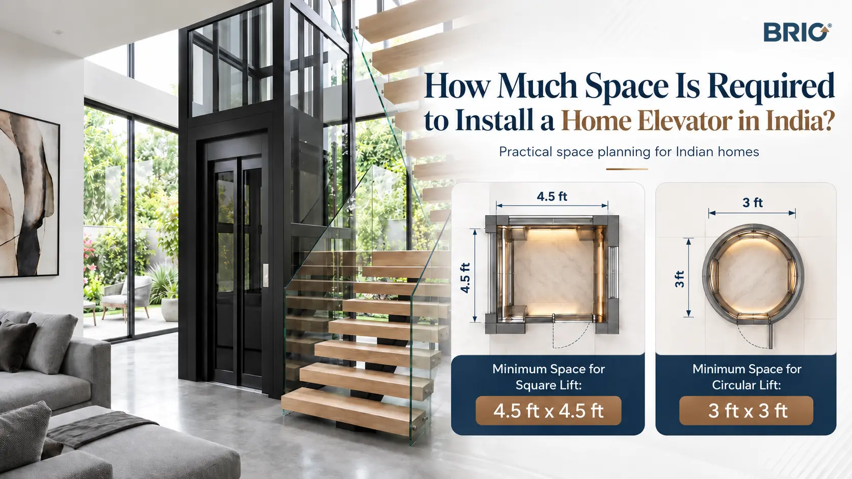How Much Space Is Required to Install a Home Elevator in India?