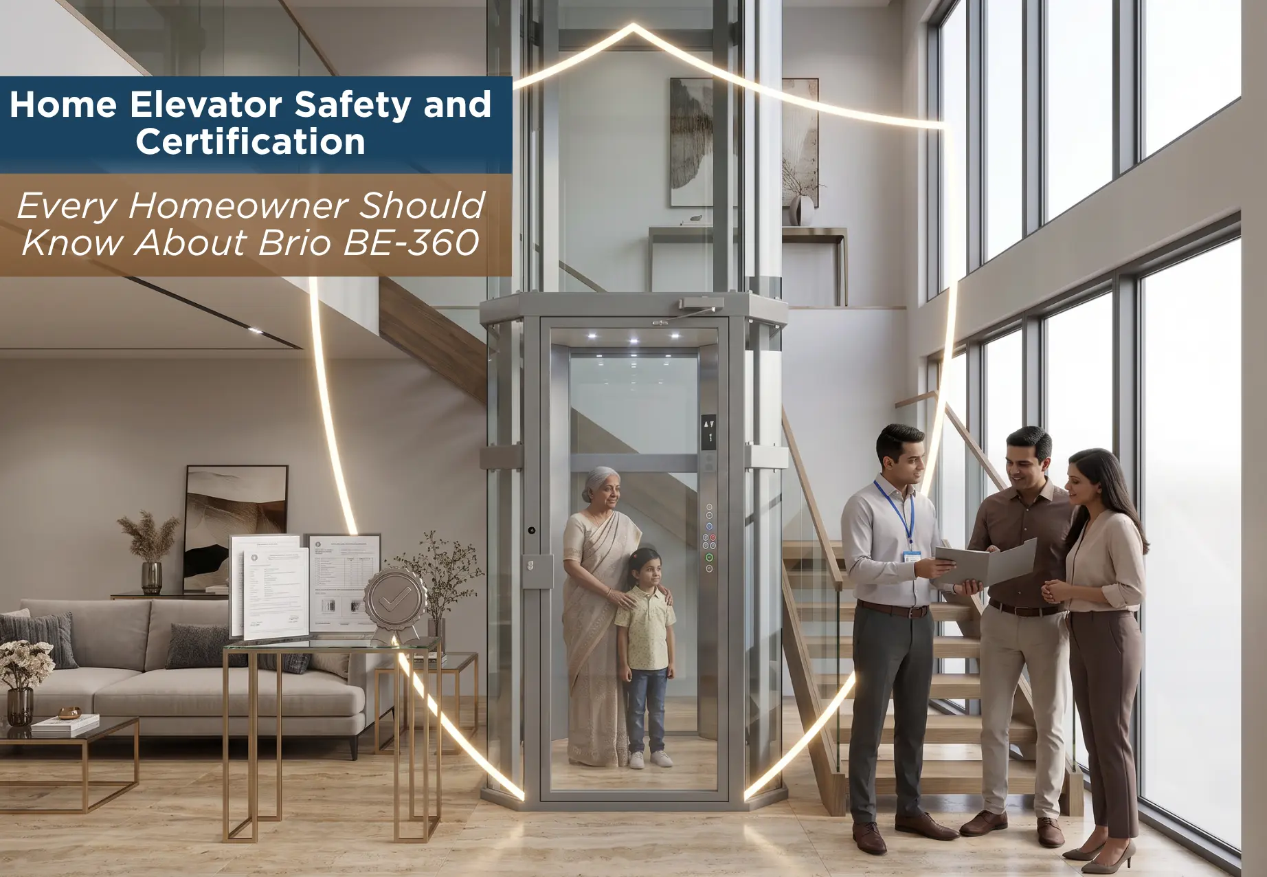 Home Elevator Safety and Certification Every Homeowner Should Know About Brio BE-360