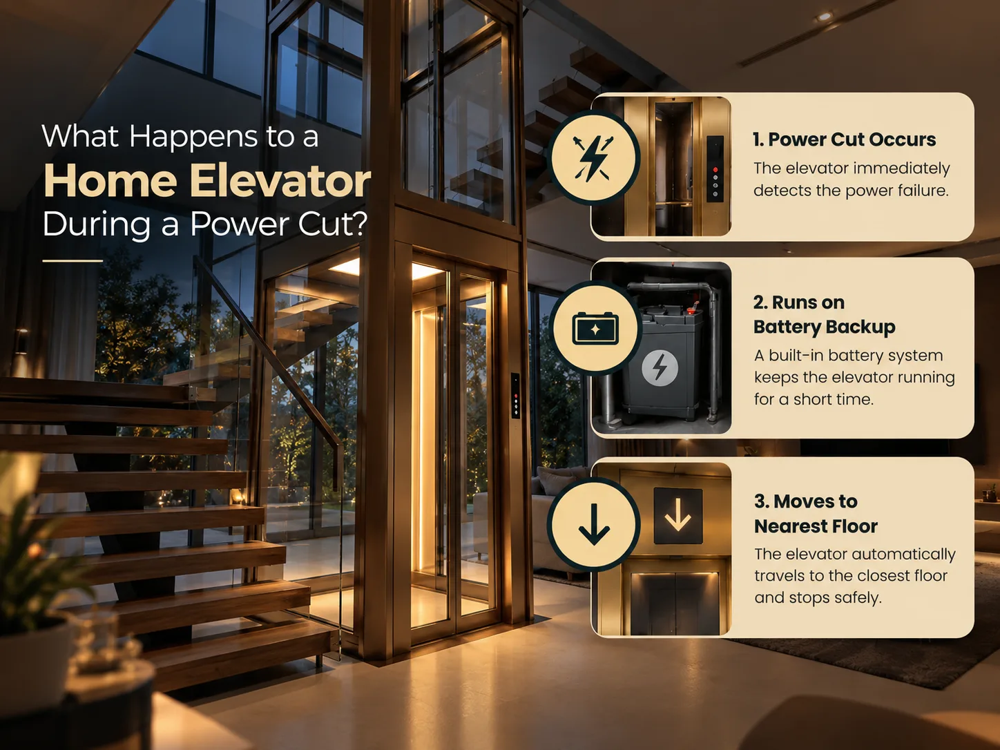 What Happens to a Home Elevator During a Power Cut?