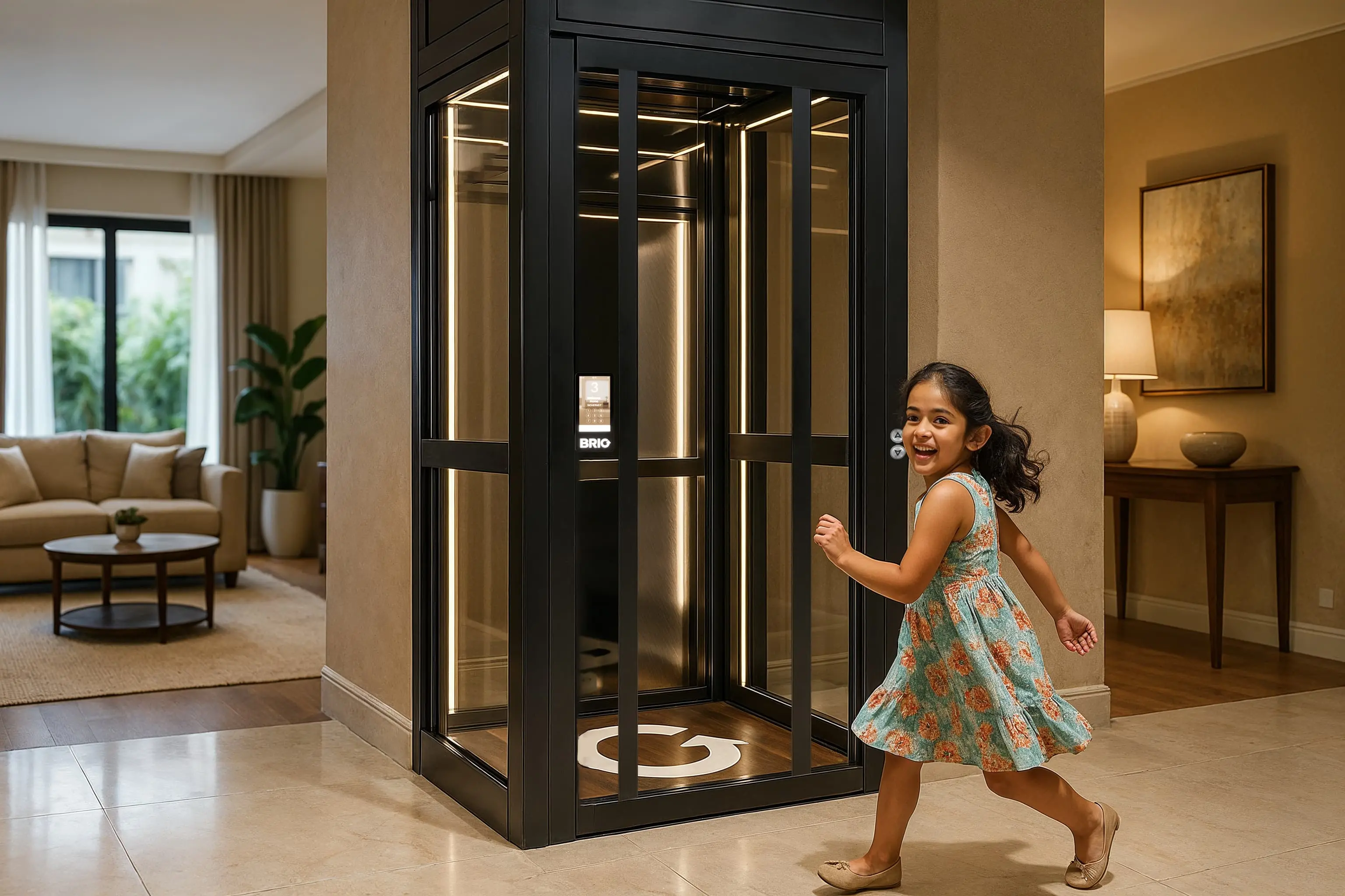 Home Elevators With Metal Shaft